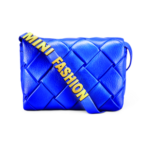 Woven Crossbody, blue