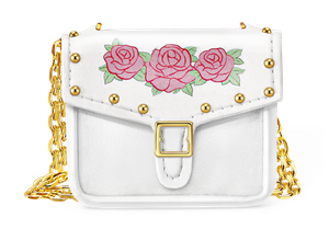 Rose Print Chain Crossbody