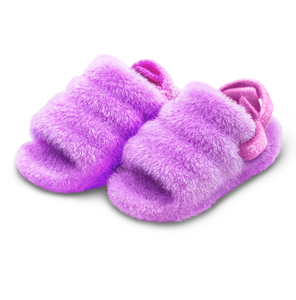 Furry slingback