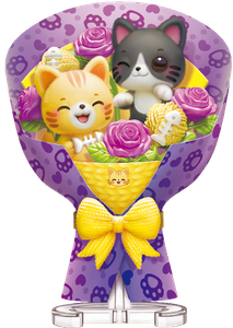 Kitties Purple Bouquet