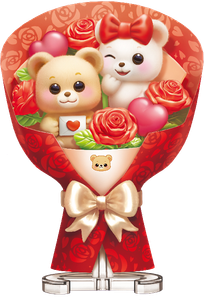 Teddy Bears Red Bouquet