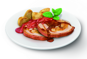 Stuffed Pork Loin & Roast Potatoes