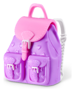 Purple Backpack with Pink Flap