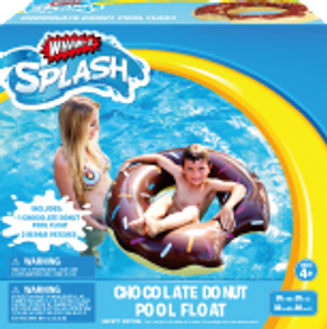 Splash Chocolate Donut Pool Float